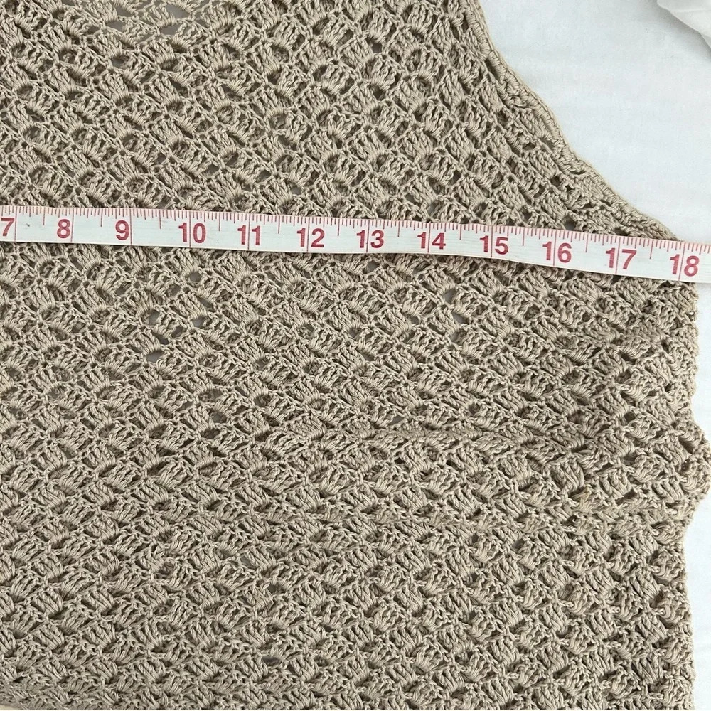Vintage Handmade Crochet tank Top Sleeveless Hippie/Boho - Picture 4 of 5